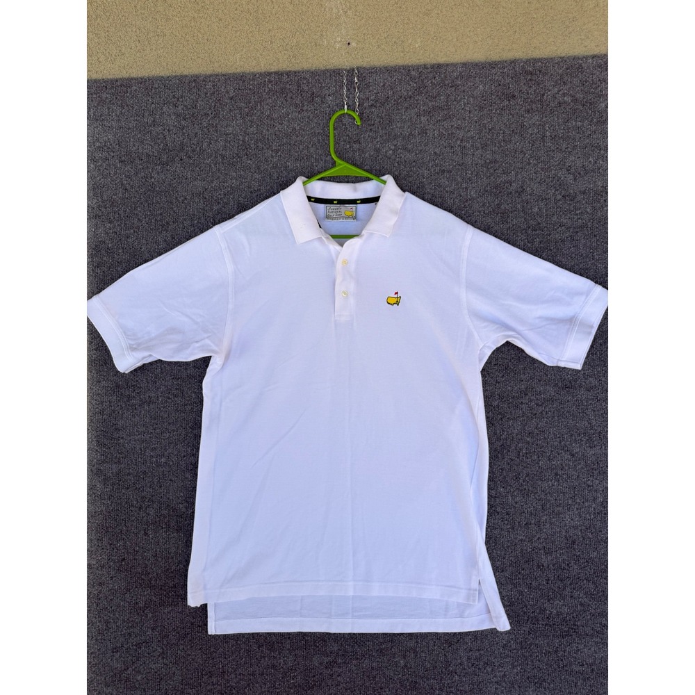 MASTERS men's golf polo 100% cotton white color